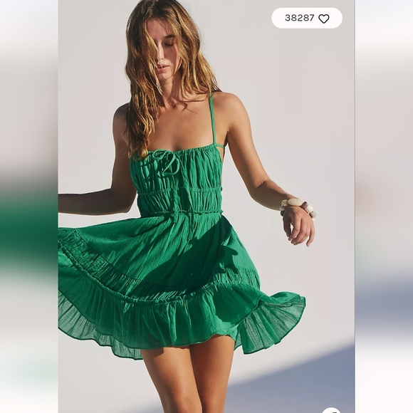 Free People Dresses & Skirts - FREE-EST TAKING SIDES MINI! In FAIRWAY Green! Current Style On Site Now!!